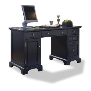 Bedford Black Pedestal Desk