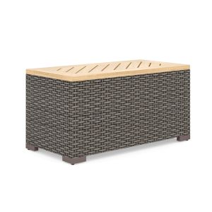 Boca Raton Gray Outdoor Storage Table