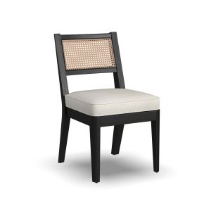 Brentwood Black Upholstered Dining Side Chair