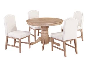 Cambridge Whitewash 5 Piece Dining Set