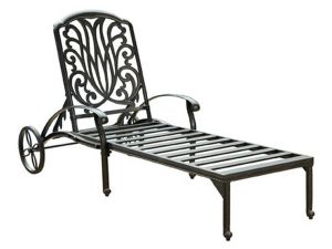 Capri Charcoal Outdoor Chaise Lounge