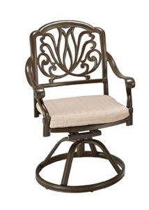 Capri Taupe Outdoor Swivel Rocking Chair