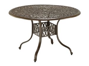 Capri Taupe Outdoor Round Dining Table