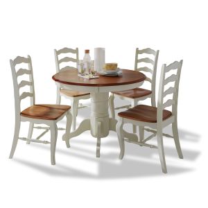 French Countryside Two Tone 5 Piece Dining Set
