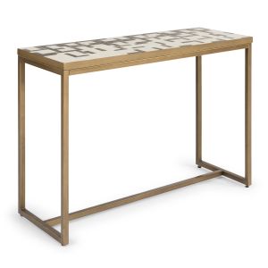 Geometric Ii Bronze Console Table
