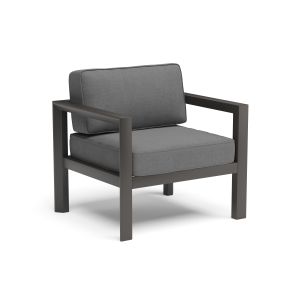 Grayton Gray Outdoor Aluminum Lounge Chair