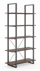 Merge Brown 5 Shelf Bookcase