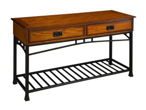 Modern Craftsman Brown Console Table