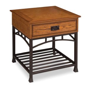 Modern Craftsman Brown End Table