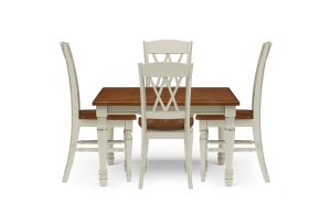 Monarch Off-White 5 Piece Dining Set