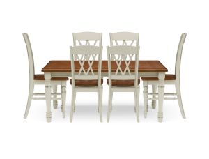 Monarch Off-White 7 Piece Dining Set