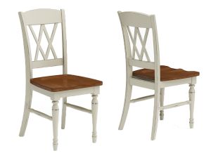 Monarch Off-White Dining Chair Set of 2