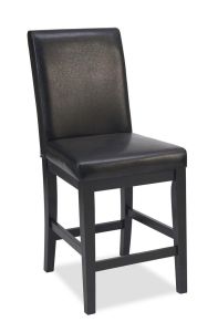 Nantucket Black Upholstered Counter Stool