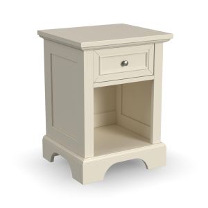 Naples Off-White 1 Drawer Nightstand
