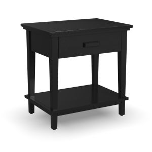 Oak Park Black Open Nightstand