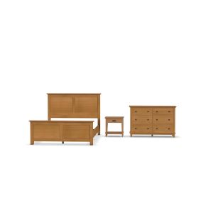 Oak Park Brown Queen Bed, Open Nightstand and Dresser