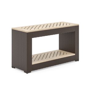 Palm Springs Brown Outdoor Sofa Table