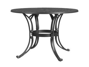 Sanibel Black 42" Round Outdoor Dining Table