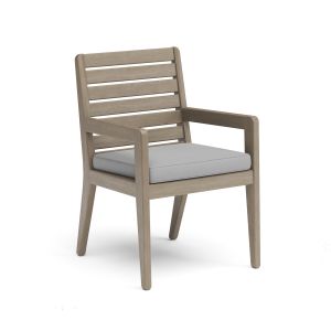 Sustain Gray Outdoor Dining Armchair Pair