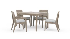 Sustain Outdoor Grey 5 Piece Dining Set