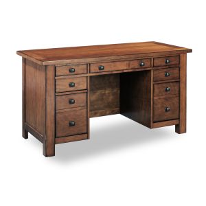 Tahoe Brown Pedestal Desk