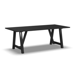 Trestle Black Dining Table
