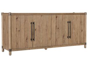 Vineyard Row Light Brown Entertainment Credenza