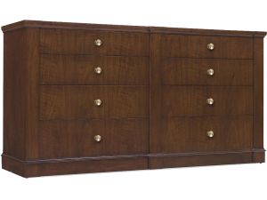 Archives Dark Walnut 8 Drawer Dresser