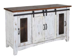 Pueblo White 60" TV Console