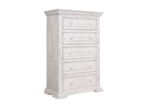 Terra White 5 Drawer Chest