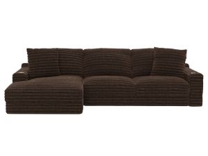 Comfrey Chocolate 2 Piece Left Arm Chaise Sectional