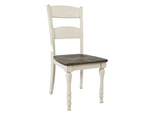 Madison County Vintage White Ladderback Dining Chair