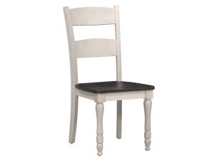 Madison County Vintage White Ladderback Dining Chair