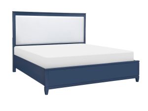 Summerland Inkwell Blue Upholstered Bed