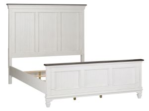 Allyson Park White Panel Bed