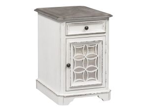 Magnolia Manor Antique White Chair Side Table