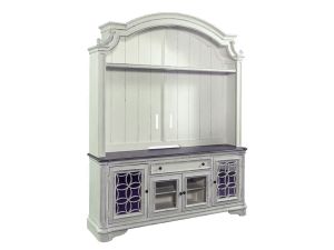 Magnolia Manor Antique White Entertainment Center