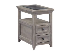 Paxton Place Dovetail Grey Chairside End Table