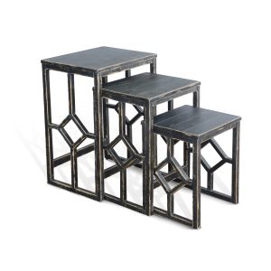 Marina Black Sand Nesting Table