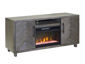 Palisades Gray 67" Fireplace TV Console