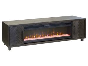 Palisades Charcoal 96" Fireplace TV Console