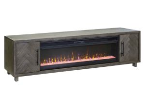 Palisades Gray 96" Fireplace TV Console