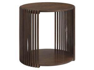 Fenwick Espresso Round End Table