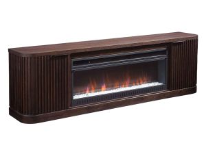 Tulane Dark Chocolate 84" Fireplace Console