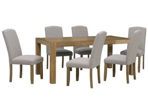 Porter Dining Table w/ 6 Emily Side Chairs