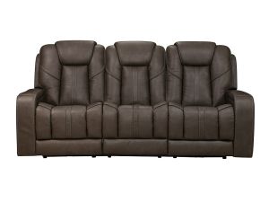 Alpha Capriccio Smoke Zero Gravity Triple Power Reclining Sofa with Immersive Audio
