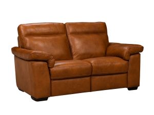 Brivido Brown Leather Power Reclining Loveseat