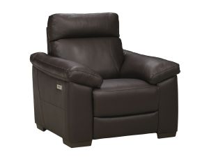 Estremo Brown Leather Power Recliner