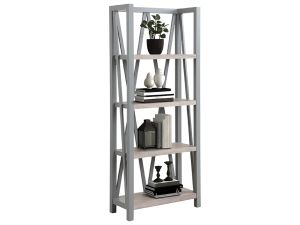 Americana Modern Dove Etagere Bookcase 