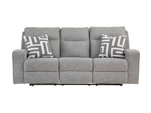 Biscoe Pewter Dual Power Reclining Sofa